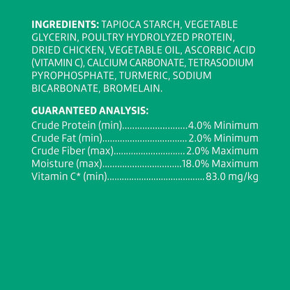 Amazon Brand - Chicken Flavor Dental Sticks for Large Dogs (Over 30 lbs), 6-Ridge Shape for Plaque & Tartar Control, Freshens Breath, Made With Real Chicken, (Pack of 1)