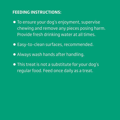 Amazon Brand - Chicken Flavor Dental Sticks for Large Dogs (Over 30 lbs), 6-Ridge Shape for Plaque & Tartar Control, Freshens Breath, Made With Real Chicken, (Pack of 1)