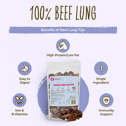 Air-Dried Beef Lung Dog Treats, 3.5 oz