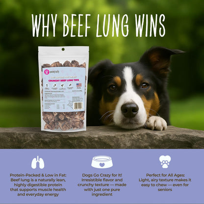 Air-Dried Beef Lung Dog Treats, 3.5 oz