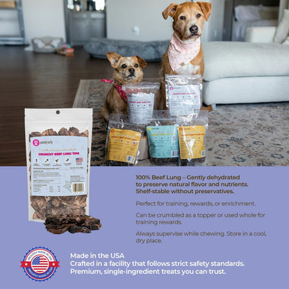 Air-Dried Beef Lung Dog Treats, 3.5 oz