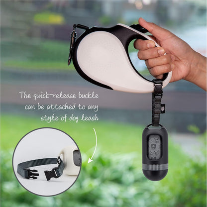 Dog Poop Bag Dispenser, Waste Bag Retractable, Black