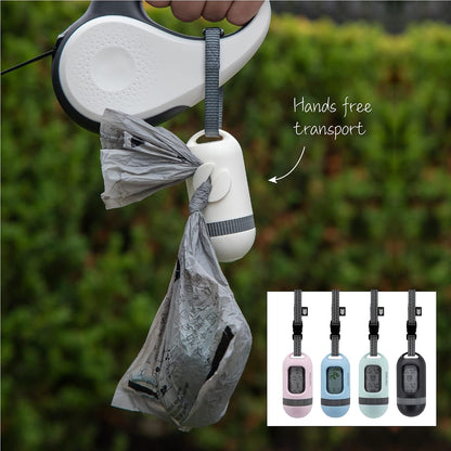 Dog Poop Bag Dispenser, Waste Bag Retractable, Black