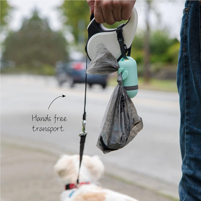 Dog Poop Bag Dispenser, Waste Bag Retractable, Black