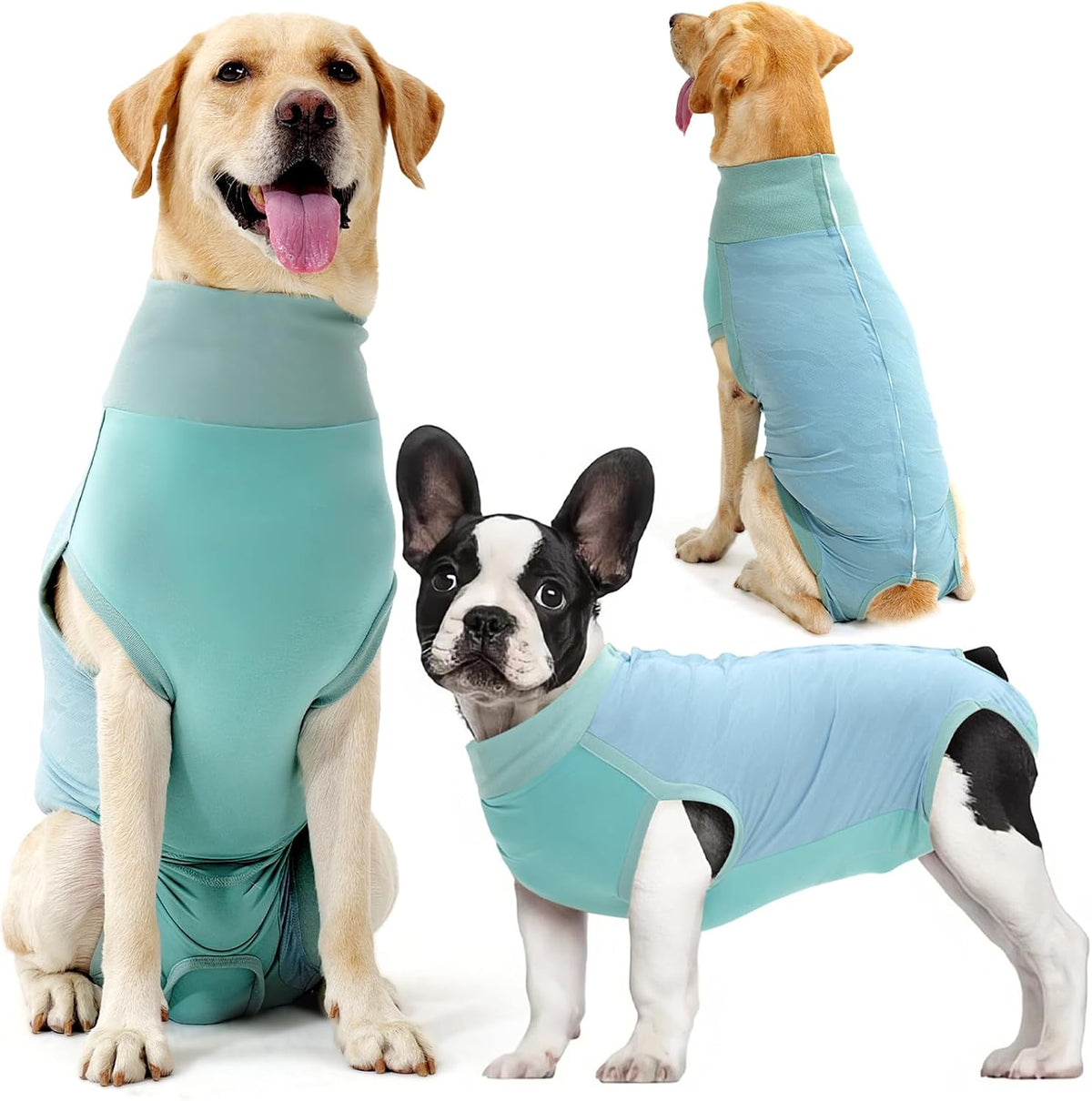 Dog Surgery Recovery Suit Dog Suit for Male Female Neuter Anti-Lick Abdominal Wounds Bite Protective Outfit Alternative E-Collar & Cone Breathable Spay Suit for Medium Large Dogs