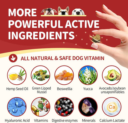 Glucosamine for Dogs, 120 Soft Chews, Chicken Flavor