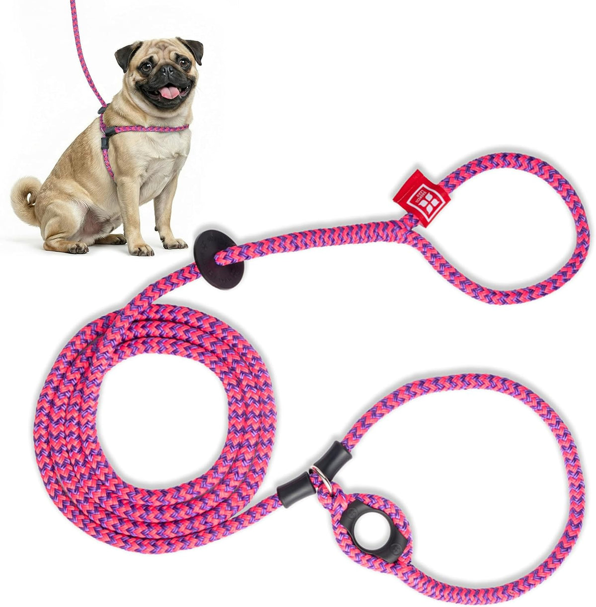 Escape Resistant, Reduces Pull Dog Harness, Medium/Large, Black