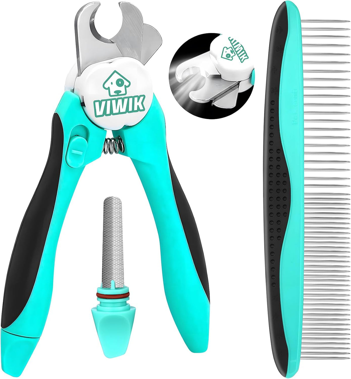 Dog Nail Grinder, 2-Speed Rechargeable Dog Nail Trimmers for Large Medium & Small Dogs, Upgrade Professional Electric Pet Paws Grooming, Quiet Puppy Grooming Tool, for Dogs Cats
