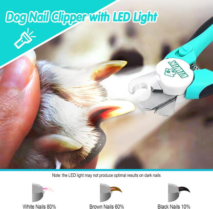 Dog Nail Grinder, 2-Speed Rechargeable Dog Nail Trimmers for Large Medium & Small Dogs, Upgrade Professional Electric Pet Paws Grooming, Quiet Puppy Grooming Tool, for Dogs Cats