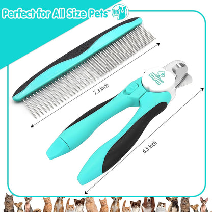 Dog Nail Grinder, 2-Speed Rechargeable Dog Nail Trimmers for Large Medium & Small Dogs, Upgrade Professional Electric Pet Paws Grooming, Quiet Puppy Grooming Tool, for Dogs Cats