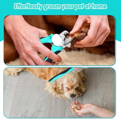 Dog Nail Grinder, 2-Speed Rechargeable Dog Nail Trimmers for Large Medium & Small Dogs, Upgrade Professional Electric Pet Paws Grooming, Quiet Puppy Grooming Tool, for Dogs Cats
