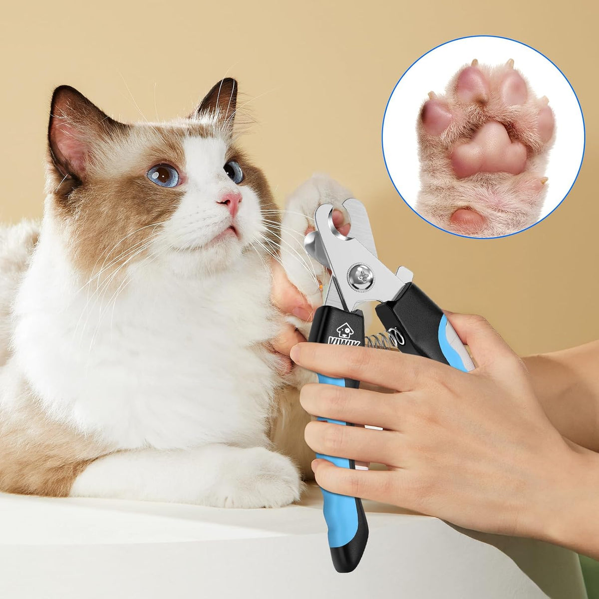 Dog Nail Grinder, 2-Speed Rechargeable Dog Nail Trimmers for Large Medium & Small Dogs, Upgrade Professional Electric Pet Paws Grooming, Quiet Puppy Grooming Tool, for Dogs Cats