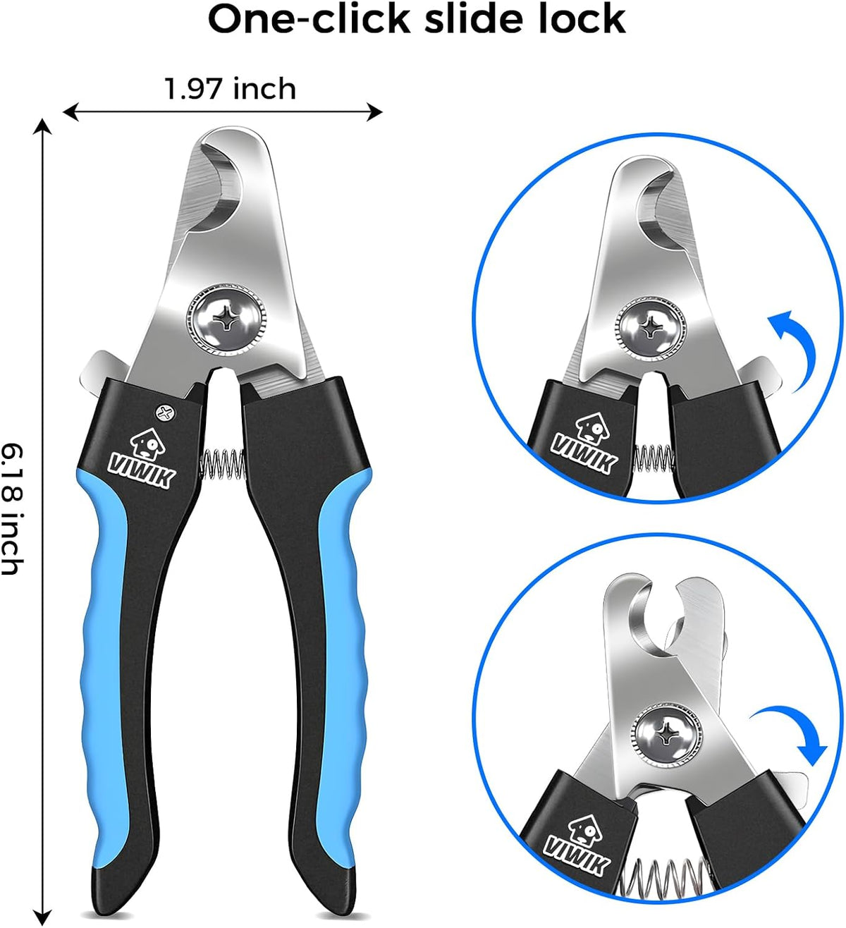 Dog Nail Grinder, 2-Speed Rechargeable Dog Nail Trimmers for Large Medium & Small Dogs, Upgrade Professional Electric Pet Paws Grooming, Quiet Puppy Grooming Tool, for Dogs Cats
