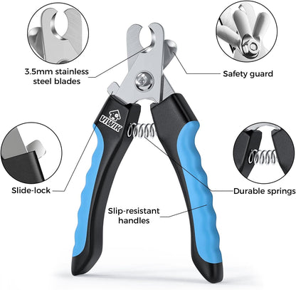 Dog Nail Grinder, 2-Speed Rechargeable Dog Nail Trimmers for Large Medium & Small Dogs, Upgrade Professional Electric Pet Paws Grooming, Quiet Puppy Grooming Tool, for Dogs Cats
