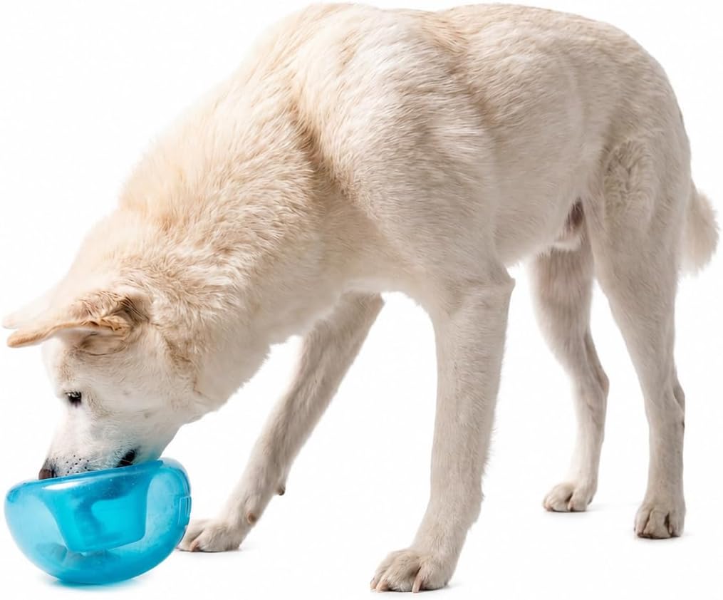 Snoop Interactive Treat Dispensing Dog Toy, Blue, 5" | Rolls & Bounces, Treat Stuffer, Puzzle Ball & Slow Feeder, Enrichment, Mint Scented, Easy Clean, No BPA, Medium to Large Dogs