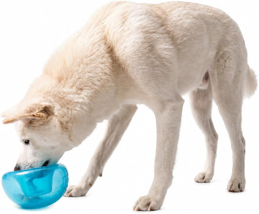 Snoop Interactive Treat Dispensing Dog Toy, Blue, 5" | Rolls & Bounces, Treat Stuffer, Puzzle Ball & Slow Feeder, Enrichment, Mint Scented, Easy Clean, No BPA, Medium to Large Dogs