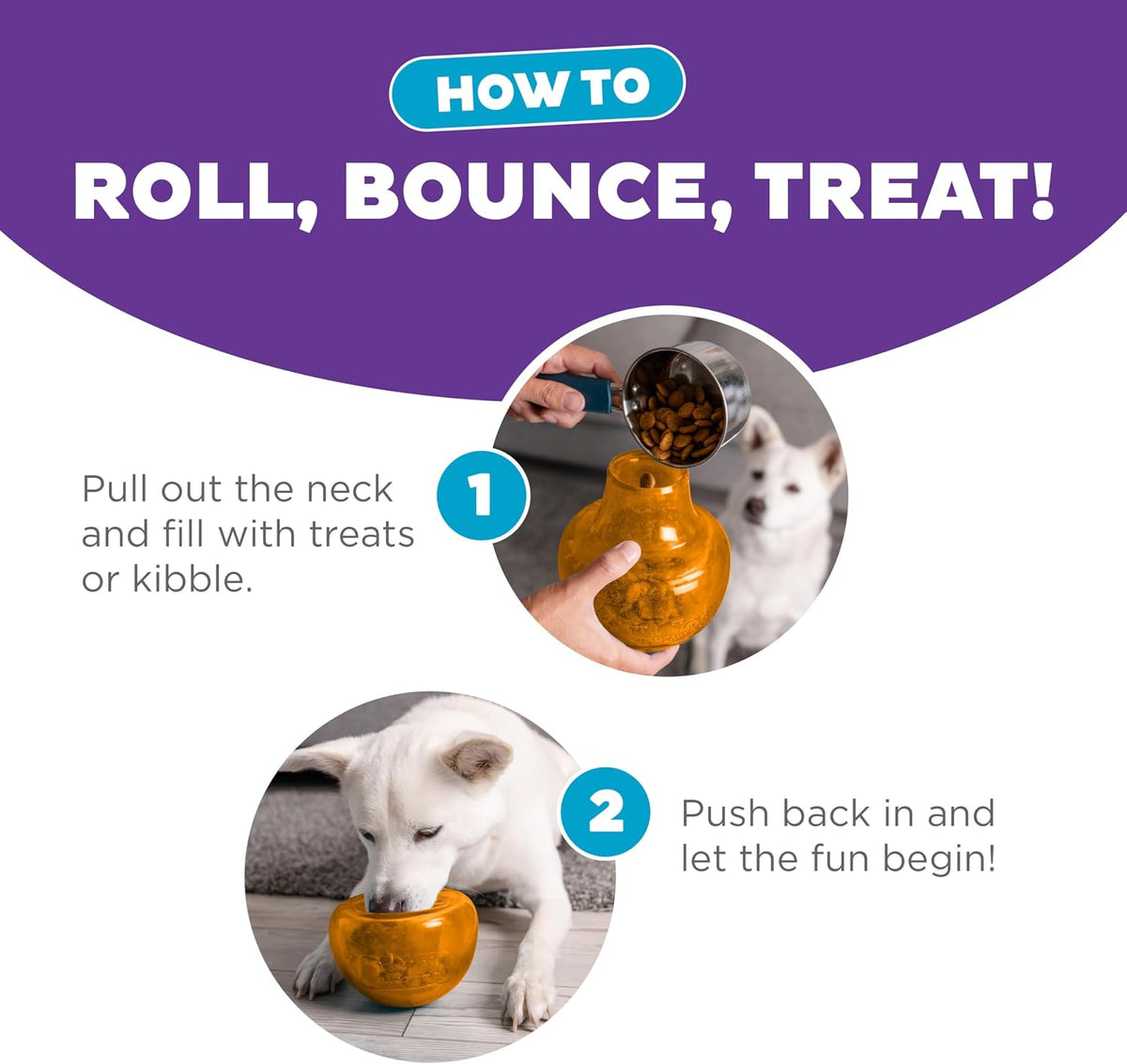 Snoop Interactive Treat Dispensing Dog Toy, Blue, 5" | Rolls & Bounces, Treat Stuffer, Puzzle Ball & Slow Feeder, Enrichment, Mint Scented, Easy Clean, No BPA, Medium to Large Dogs