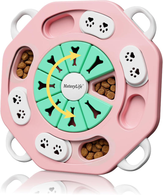 Dog Puzzle Toy for Smart Dogs, Puppy Enrichment Toys (L1, Pink)
