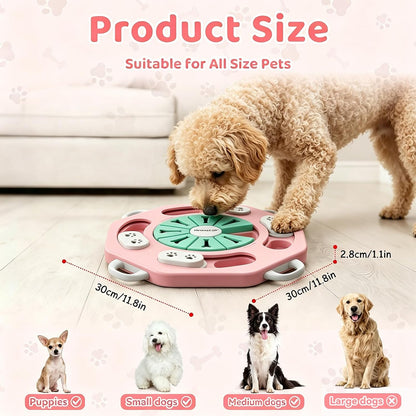Dog Puzzle Toy for Smart Dogs, Puppy Enrichment Toys (L1, Pink)