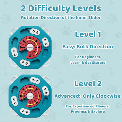 Dog Puzzle Toy for Smart Dogs, Puppy Enrichment Toys (L1, Pink)