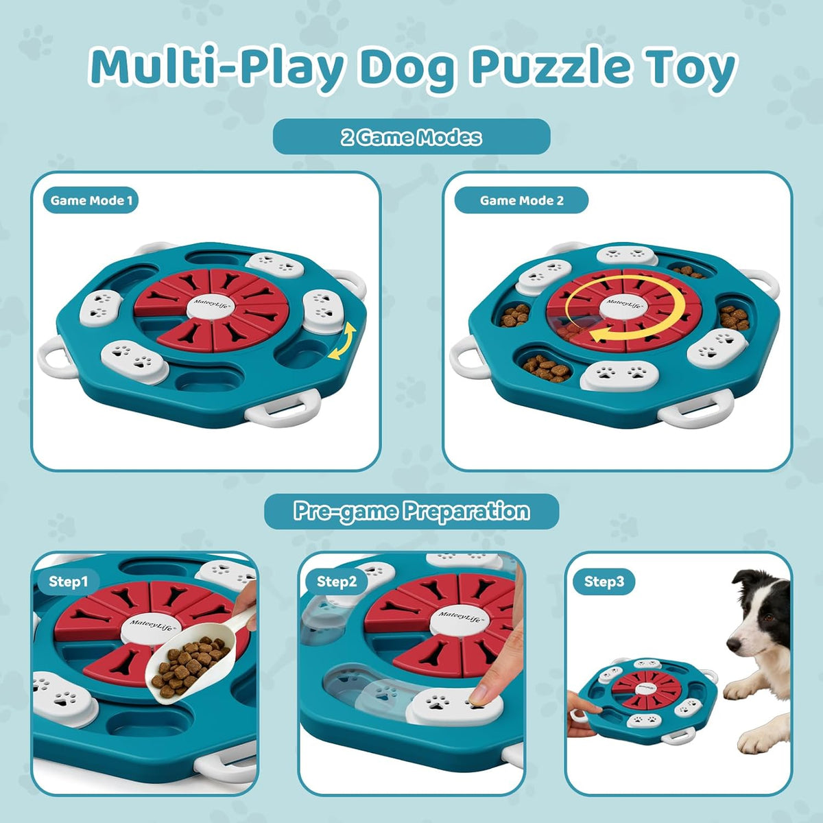 Dog Puzzle Toy for Smart Dogs, Puppy Enrichment Toys (L1, Pink)