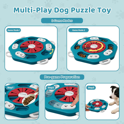 Dog Puzzle Toy for Smart Dogs, Puppy Enrichment Toys (L1, Pink)