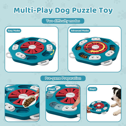 Dog Puzzle Toy for Smart Dogs, Puppy Enrichment Toys (L1, Pink)