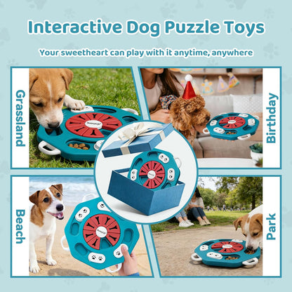 Dog Puzzle Toy for Smart Dogs, Puppy Enrichment Toys (L1, Pink)