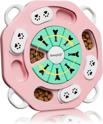 Dog Puzzle Toy for Smart Dogs, Puppy Enrichment Toys (L1, Pink)