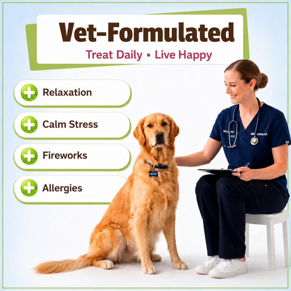 Allergy Plus Calming Soft Chews for Dogs, Support for Seasonal Allergies, Paw Licking, Itchy Skin, Everyday Stress, Skin Health & Immune Health, 60 Count