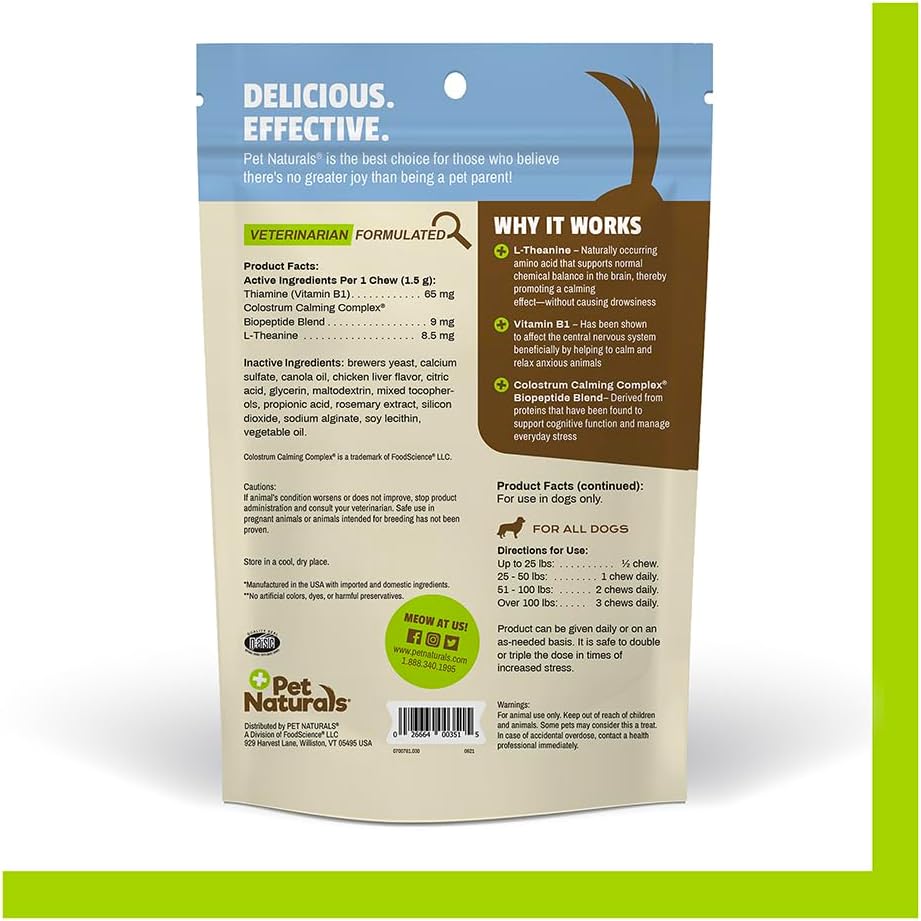 Allergy Plus Calming Soft Chews for Dogs, Support for Seasonal Allergies, Paw Licking, Itchy Skin, Everyday Stress, Skin Health & Immune Health, 60 Count