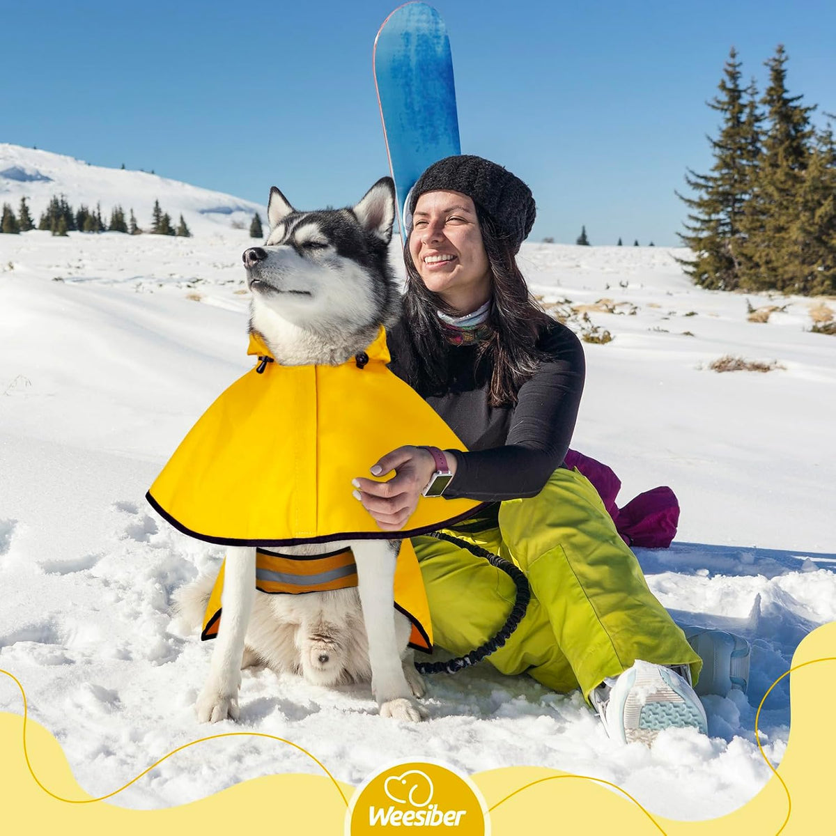 Dog Raincoat, Waterproof Dog Rain Jacket with Leash Hole, Hooded Puppy Rainwear Poncho Slicker for Walking (M, Blue)