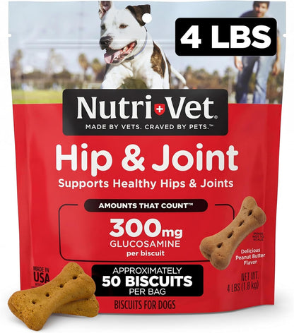 Hip & Joint Dog Biscuits, Dog Treats, 300mg Glucosamine, 6 lb Bag