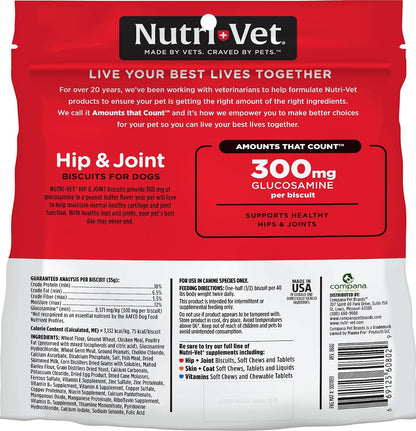 Hip & Joint Dog Biscuits, Dog Treats, 300mg Glucosamine, 6 lb Bag