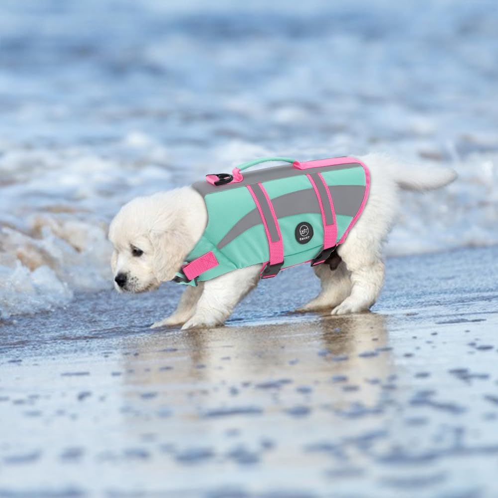 Dog Water Vest, Bright Color Dog Life Jacket for Swimming Boating
