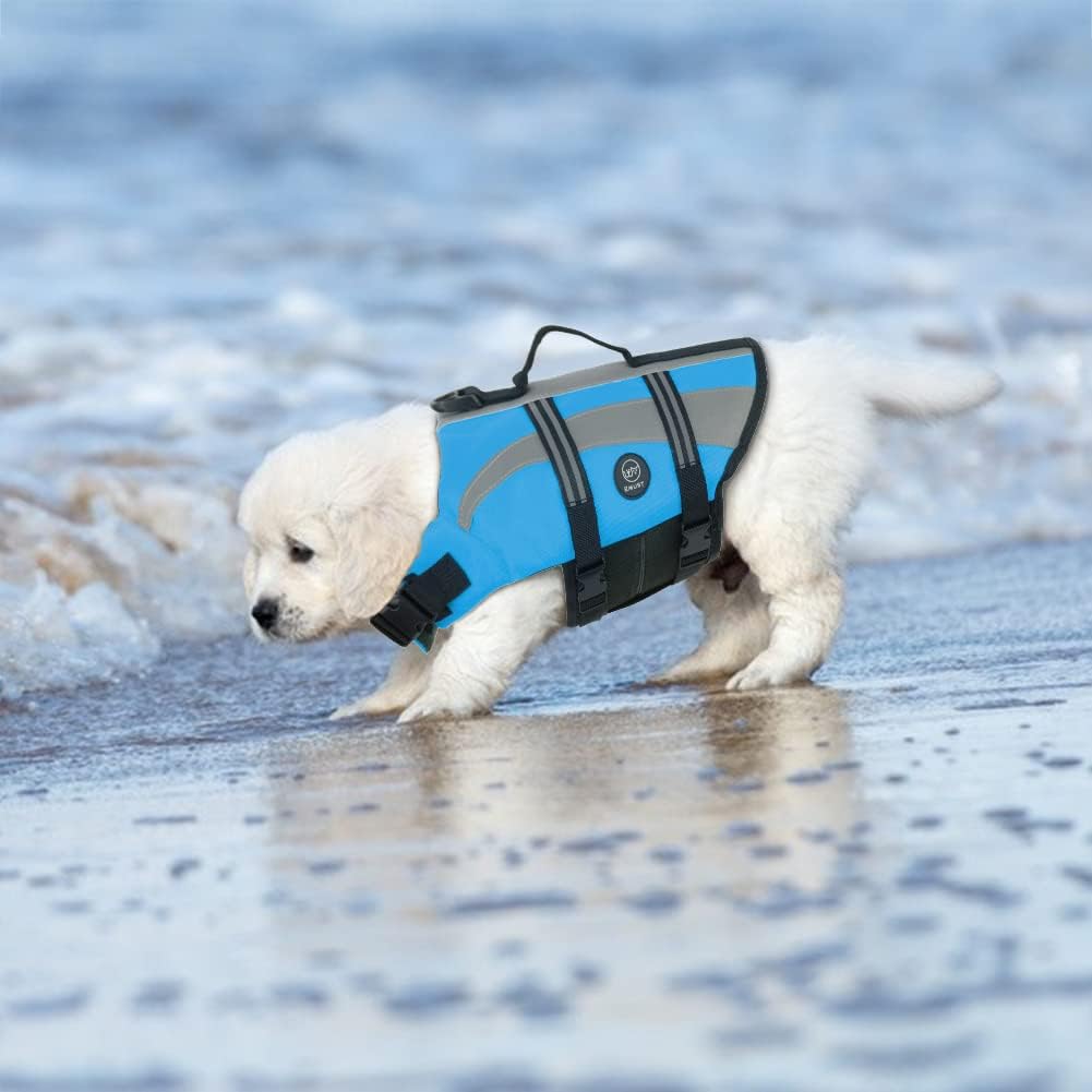 Dog Water Vest, Bright Color Dog Life Jacket for Swimming Boating
