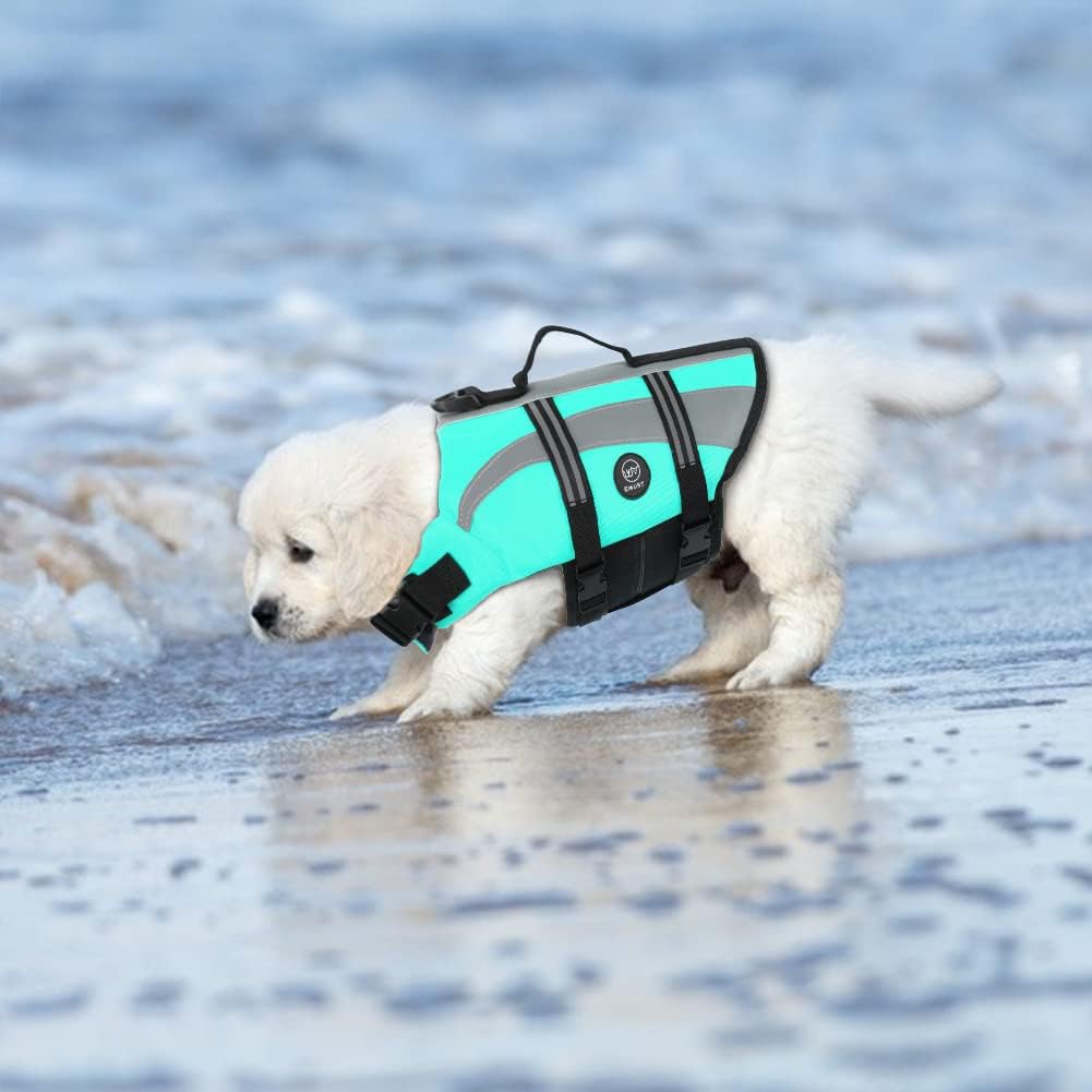 Dog Water Vest, Bright Color Dog Life Jacket for Swimming Boating