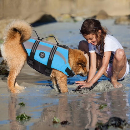 Dog Water Vest, Bright Color Dog Life Jacket for Swimming Boating