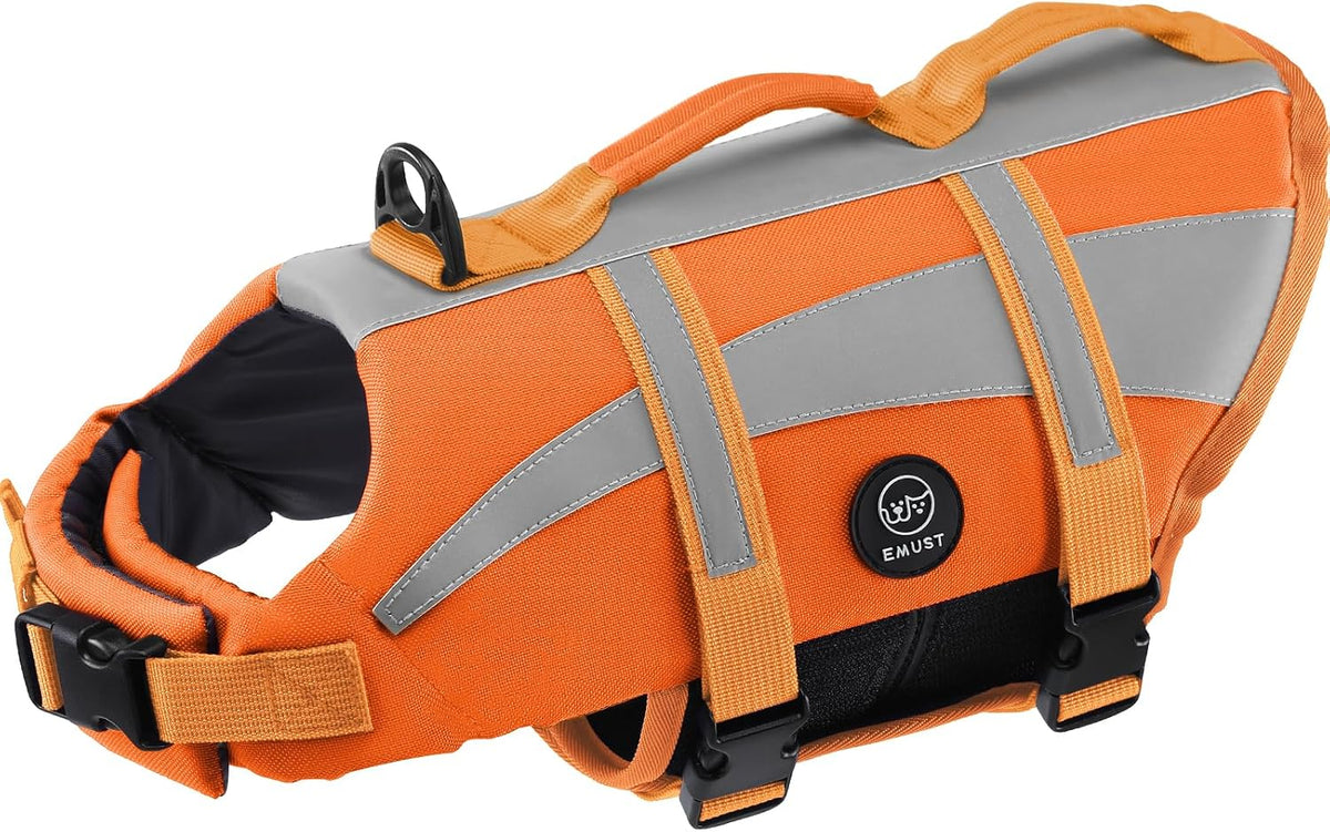 Dog Water Vest, Bright Color Dog Life Jacket for Swimming Boating
