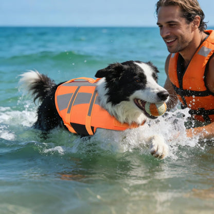 Dog Water Vest, Bright Color Dog Life Jacket for Swimming Boating