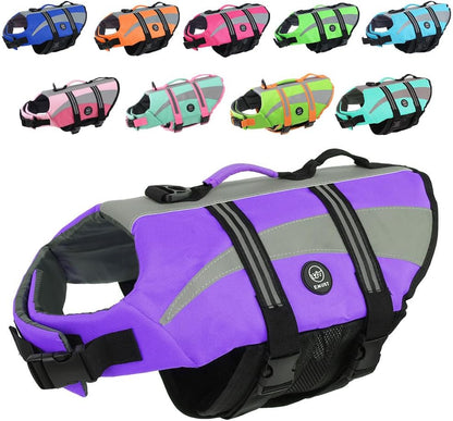 Dog Water Vest, Bright Color Dog Life Jacket for Swimming Boating