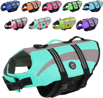 Dog Water Vest, Bright Color Dog Life Jacket for Swimming Boating