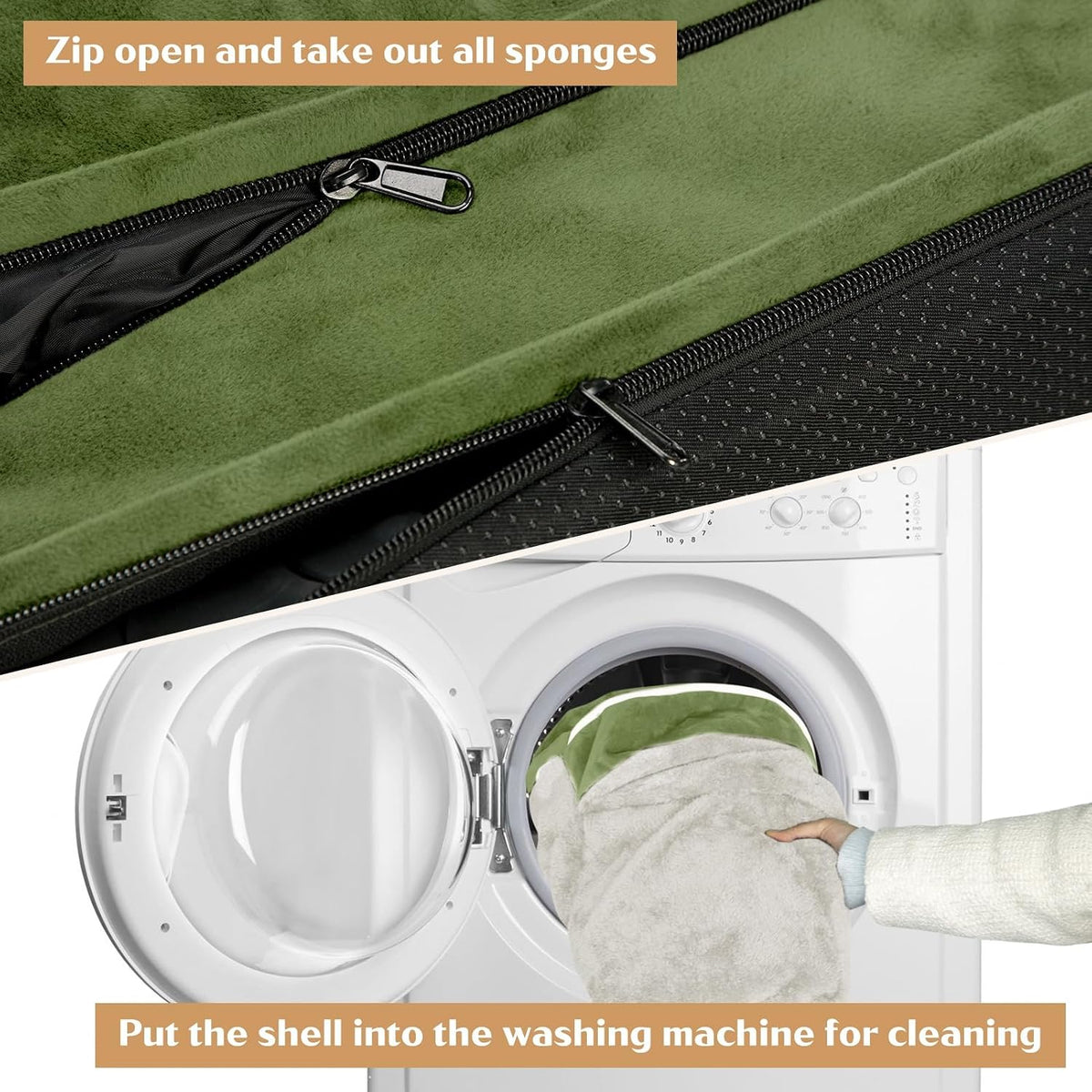 Waterproof Orthopedic Dog Bed for Extra Large Dogs | Supportive Egg Crate Foam XL Pet Bed with Removable Bolster, Dog Couch with Washable Cover & Non-Slip Bottom, 42x30 Inch - Colors B