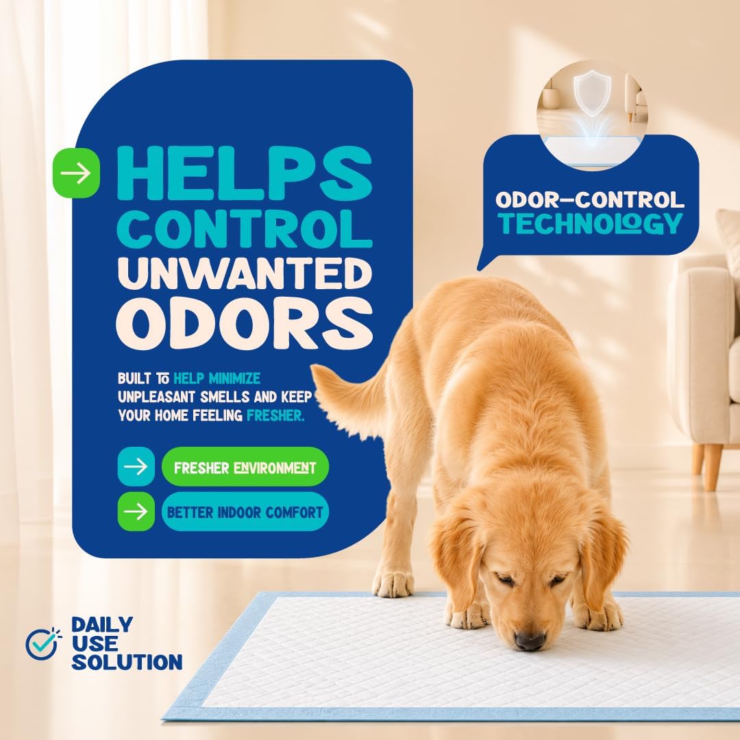 Loofy Pee Pads for Dogs, Training Pads for Dogs, Dog Training Pads, X-Large 35x24, Leak-Proof, Quick-Dry, Super Absorbent Puppy Potty Pads