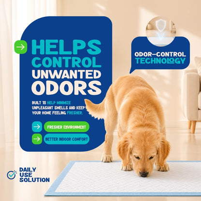 Loofy Pee Pads for Dogs, Training Pads for Dogs, Dog Training Pads, X-Large 35x24, Leak-Proof, Quick-Dry, Super Absorbent Puppy Potty Pads
