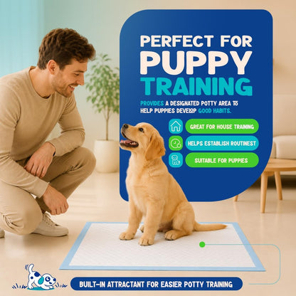 Loofy Pee Pads for Dogs, Training Pads for Dogs, Dog Training Pads, X-Large 35x24, Leak-Proof, Quick-Dry, Super Absorbent Puppy Potty Pads