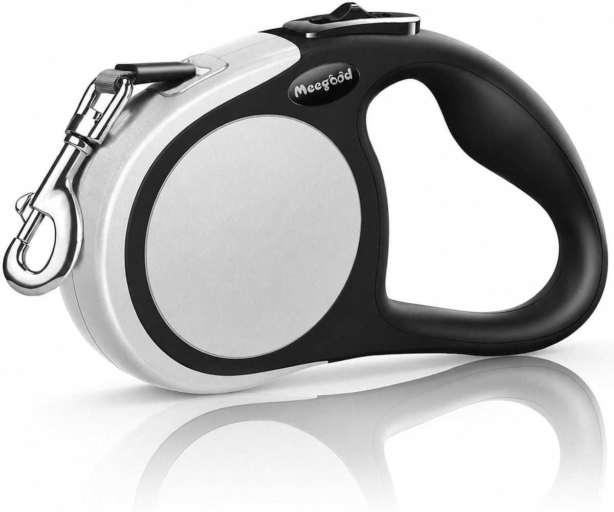 Heavy Duty Retractable Dog Leash-16ft Strong & Durable Walking Leash for S to L Dogs up to 45/115 lbs, Upgraded Lock System, Non Slip Grip, Tangle Free (Purple, Small/Medium)