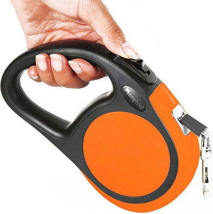 Heavy Duty Retractable Dog Leash-16ft Strong & Durable Walking Leash for S to L Dogs up to 45/115 lbs, Upgraded Lock System, Non Slip Grip, Tangle Free (Purple, Small/Medium)