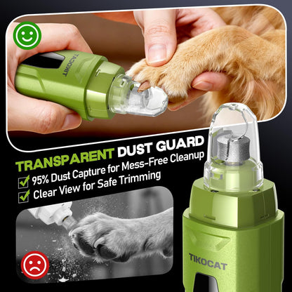 Whisper-Quiet Dog Nail Grinder 50%More Power for Sensitive Dogs,Cat