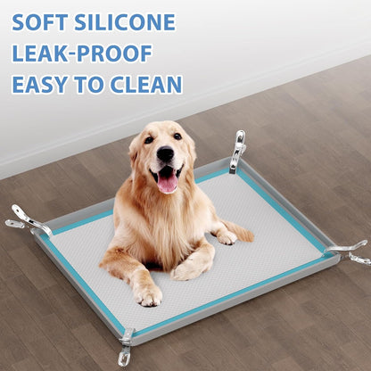 Dog Pee Pad Holder, Fits Up to 28"x 34" Pee Pads, Floor Protection